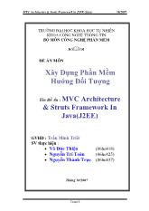 Đề án MVC Architecture & Struts Framework In Java(J2EE)