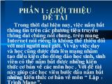 Đề tài Lập trình mạng: Mục đích và yêu cầu