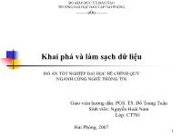 Đồ án Khai phá và làm sạch dữ liệu