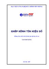 Giáo trình Ghép kênh tín hiệu số