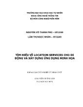 Luận văn Tìm hiểu về location services cho di động và xây dựng ứng dụng minh họa