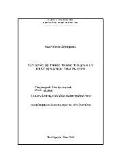 Luận văn Xây dựng hệ thống thông tin quản lý thiết bị đại học Thái Nguyên - Nguyễn Xuân Hương