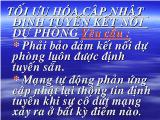 Tối ưu hóa cập nhật định tuyến kết nối dự phòng