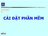 Bài giảng Cài đặt phần mềm