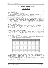 Bài tập thực hành Microsoft Excel