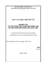 Báo cáo Nghiên cứu các hệ thống tính toán hiệu năng cao và ứng dụng mô phỏng vật liệu vi mô