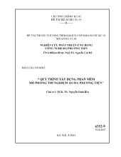 Đề tài Nghiên cứu phát triển ứng dụng công nghệ đa phương tiện - Nguyễn Cát Hồ
