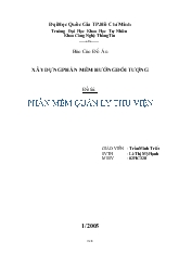 Đề tài Phần mềm quản lí thư viện - Lê Thị Mỹ Hạnh