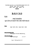 Đề tài Phần mềm quản lý bán vé chuyến bay