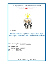 Đề tài Phương pháp luận sáng tạo khoa học bài luận về phương pháp brainstorming