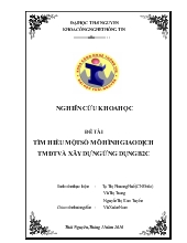 Đề tài Tìm hiểu một số mô hình giao dịch thương mại điện tử và xây dựng ứng dụng b2c