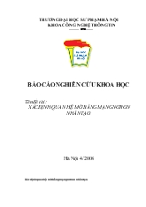 Đề tài Xác định quan hệ mờ bằng mạng nơron nhân tạo