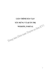 Giáo trình đào tạo xây dựng và quản trị website, portal