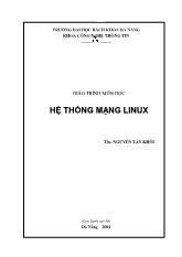 Giáo trình Hệ thống mạng Linux