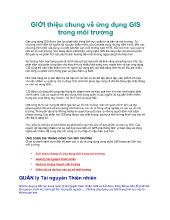 Giới thiệu chung về ứng dụng GIS trong môi trường