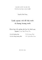 Luận văn Link spam với đồ thị web và hạng trang web