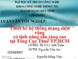 Luận văn Thiết kế hệ thống mạng diện rộng có tính năng sẵn sàng cao tại Tổng Cục Thuế thành phố Hồ Chí Minh - Nguyễn Văn An