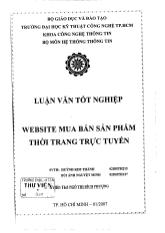 Luận văn Website mua bán sản phẩm thời trang trực tuyến