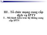 Tổ chức mạng cung cấp dịch vụ IPTV