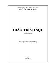 Tổng quan về SQL