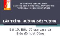 Bài giảng Biểu đồ use case và biểu đồ hoạt động