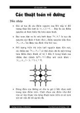 Bài giảng Các thuật toán vẽ đường