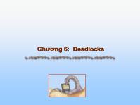 Bài giảng Deadlocks