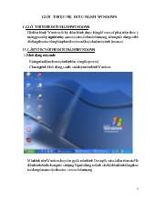 Bài giảng Giới thiệu hệ điều hành windows