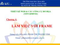 Bài giảng Làm việc với frame