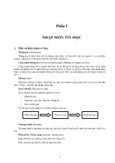 Bài giảng Nhập môn tin học