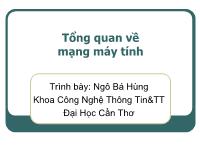Bài giảng Tổng quan về mạng máy tính