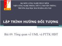 Bài giảng Tổng quan về UML và phân tích thiết kế hướng đối tượng