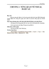 Bài giảng Tổng quan về visual basic 6.0