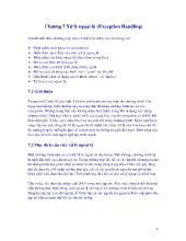 Bài giảng Xử lý ngoại lệ (Exception Handling)