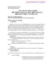 Bài tập lớn Hệ thống quản lý bưu điện tại các điểm bưu điện, văn hoá xã