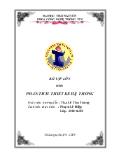 Bài tập lớn môn Phân tích thiết kế hệ thống - Phạm Lê Hiệp