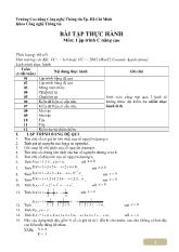 Bài thực hành Lập trình C nâng cao