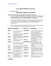Các hàm trong excel
