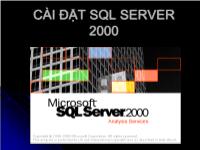 Cài đặt sql server 2000