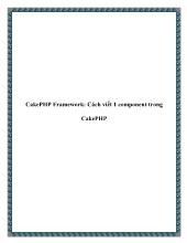CakePHP Framework: Cách viết 1 component trong CakePHP