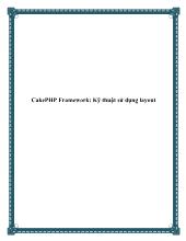 CakePHP Framework: Kỹ thuật sử dụng layout