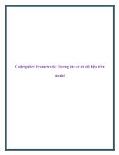Codeigniter Framework: Tương tác cơ sở dữ liệu trên model