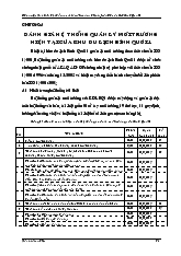 Đánh giá hệ thống quản lý môi trường hiện tại của khu du lịch Bình Quới 1
