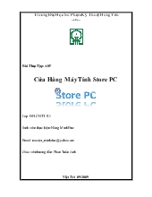 Đề tài Cửa hàng máy tính store pc
