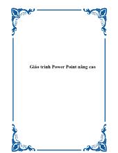 Đề tài Giáo trình Power Point nâng cao