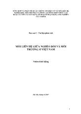 Đề tài Mối liên hệ giữa nghèo đói và môi trường ở Việt Nam