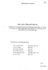 Đề tài Nghiên cứu tìm giải pháp giải quyết nguồn tôm mẹ thành thục và nâng cao năng suất sinh học trong các trại sản xuất tôm giống cho các tỉnh phía Bắc