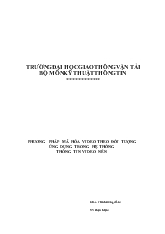 Đề tài Phương pháp mã hóa video theo đối tượng ứng dụng trong hệ thống thông tin video nén
