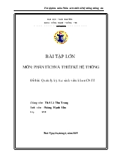 Đề tài Quản lý ký túc sinh viên khoa công nghệ thông tin