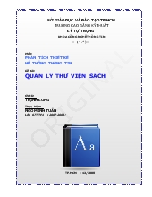 Đề tài Quản lý thư viện sách  - Ngô Minh Tuấn
